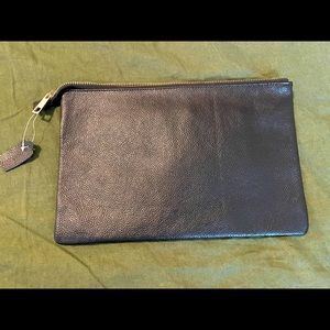 Culture Riot Black Leather Clutch - NWT